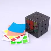 Pure Black Magnetic Magic Cube Embryo Professional Speed cubes Twist Game