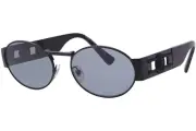 Versace VE2264 1261/1 Sunglasses Men's Matte Black/Grey Lenses Oval Shape 56mm