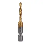M4x0.7mm Hex Shank Titanium Plated HSS Screw Thread Metric Tap Drill Bits4176