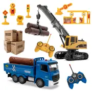 689-838A 2.4G 6CH 1/20 RC Truck+1/22 RC Crane 2-IN-1 Remote Control Car Vehicle Models RTR for Children Toys