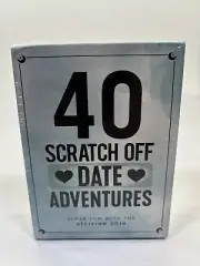 40 Scratch Off Date Adventures Cards w/Decision Scratching Coin - New & Sealed