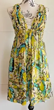 NWT AIDAN MATTOX NITELINE silk blend dress size 6