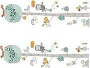 ERINGOGO 1Set Forest Animal Self Adhesive Height Ruler Wall Sticker Height Chart Decal for Removable Growth Measurement Decor