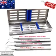 Dentistry Tooth Pocket Depth Color Coded Marking Perio Probes + Cassette