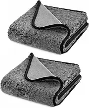 40 x 60 cm Drying Cloth, XXL Super Shower Room Cleaning Cloth, Shower Cubicle Cloth for Removing Water in Shower and Bathroom, Say Goodbye to Streaks Stains Limescale Deposits (2 Pieces)