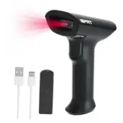 Bluetooth Barcode Scanner, 1D 2D QR Wireless Barcode Scanner, Medium Black