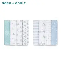 在飛比找momo購物網優惠-【aden+anais】經典多功能包巾4入(2款)