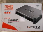 Hertz HMD8 DSP - 8 Channel Marine Amplifier with DSP - 85 WRMS X 8 at 4-Ohm