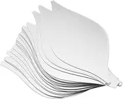 30Pcs Self Adhesive Acrylic Mirror, Acrylic Mirror Wall Stickers, 3D Wall Decor, Flexible Plastic Mirror Sheets Wall Stickers, Mirror Tiles for Home Wall Decor(Teardrop, Silver)