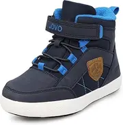 [UOVO] Boys Winter Boots Boys Hiking Boots Shoes Waterproof Boys Boots Sneakers Kids Outdoor Winter Shoes Hi Top Boys Snow Boots Slip Resistant (Little Boys/Big Boys)