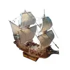 Assembly Model Boat Kits 1:100 Scale Paper Sailboat Ship Kits for Kids Gifts