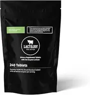 LactoJoy Lactase Pills I 240 Pieces Refill Package I Powerful Lactase Enzymes for Lactose Intolerance I Ultra Pure Lactase for Improved Digestion I No Silicon Dioxide & Artificial Flavors I 100% Vegan