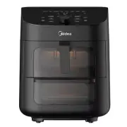 11 Qt. 8-in-1 Double Decker Air Fryer Oven with 2 Individual Cooking Zone and