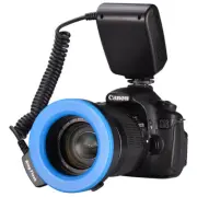 New Macro LED Ring Flash Light RF 550D For Nikon Canon Olympus Fuji DSLR CamerUy