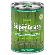 Green Nutritionals Australian 100% Organic Supergrass 600g powder - Vegan