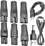 Pack of 9 5V Razor Charger USB Power Cord Adapter Set for a Variety of Electric Hair Trimmers, Shavers, Care Devices, Air Purifiers and Other HQ8505 Charging Cables