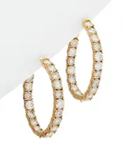 Diana M. Fine Jewelry 18K Rose Gold 8.26 ct. tw. Diamond Hoop Earrings