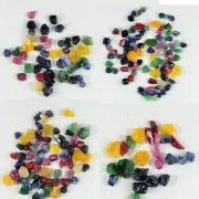 Rocks Natural Multi Sapphire Lot Rough Pukhraj Manik Panna Sapphire Raw Healing