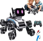 Remote Control Dog Toy,Children Smart Puppy Toy | Eight-Wheel Robot Puppy for Living Room Outdoor Bedroom Yard, Toddller Entertainment Supplies