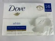 Dove Moisturizing Beauty Bar Deep Moisture Soap Original White 3.75 oz 16 Bars