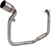Motorcycle Exhaust Modify Stainless Slip on Front Link Pipe 51mm Interface Escape Moto For TNT125 TNT135 2016-2022 Full Mufflers Exhaust