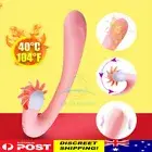 New Powerful Dual Motors Heating G Spot Vibrator Clitoris Stimulation Sex Toys
