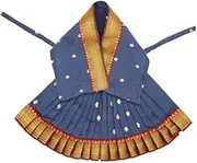Navaratri Goddess MATA Rani Poshak, Maa Laxmi, Durga, Saraswati, Radha Shringar for Kalasha Pooja (Grey) Appropriate for 7 inch Idol