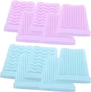 Generic 10pcs Wave Shovel Leather Silicone Cover Facial Cleaning Spatula Cover Blackhead Extractor Sleeve Skin Spatula Cover Pore Cleaner Blackhead Extraction Tool Scraper