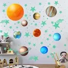 Glow in The Dark Stars Wall Stickers Fluorescent Star Stickers Home Decoration