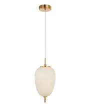 Pino Interior Opal Matt Mirror Finish Glass Oval Pendant Light