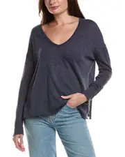 Project Social T Mae Textured V-Neck Top