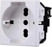 Switch Module Shuko, USB-DIMMER Compatible with Matix (Schuko Socket Module German and Italy)