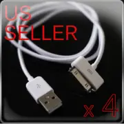 4PC USB SYNC DATA CABLE APPLE IPOD MINI TOUCH NANO IPAD