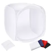 Neewer 24x24''Photo Shooting Tent Light Cube Diffusion SoftBox Kit&Backdrops