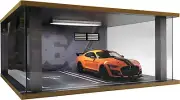 1/18 Scale Model Car Display Case - 1:18 Car Garage Display Case with Clear Acry