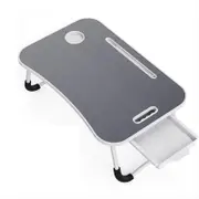Carla Home Laptop Bed Desk With Storage And Foldable Legs (black)