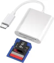 USB-C To SD Card SDXC Reader Adapter Type-C For iPad iPhone 15 16 10 Pro Max