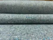 4.25 yds Luum Wool Fleck Blue Wool Upholstery Fabric MSRP $306