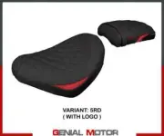 Seat saddle cover Nagy Red RD + logo T.I. for Honda CMX 1100 Rebel 2022 > 2023