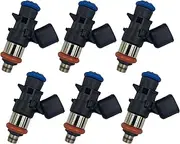 0280158313 Fuel Injectors Fit for 2014 2015 2016 2017 Jeep Cherokee 3.2L V6 Replace 04627794AA 4Holes (Set of 6)