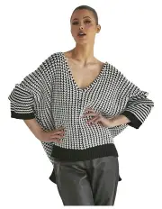 [Fate & Becker] Mosaic Knit Top in Multi