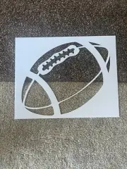 Football stencil paint/trace/drawing Size 8x10 reusable All sizes face painting