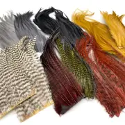 WOOLLY BUGGER HACKLE PATCHES - Hareline Fly Tying Feathers - 7 Colors Available!