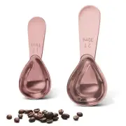 Stainless steel coffee scoop 2-piece set (1 tbsp, 2 tbsp) durable Tablespoon,...