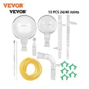 13/29/32 PCS Laboratory Glassware Chemistry Kit Distiller 24/40 Joints Flask