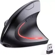 Bluetooth and 2.4G (2-In-1) Rechargeable Wireless Mouse, Ergonomic Vertical