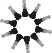 PLAFOPE Heavy Duty Wheel Valve Stems 10 Pack Metal Valve Stem Kit for Tire Replacement Leakproof Design for Cars