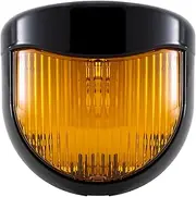 RecPro RV 12V Porch Light with Amber Lens | RV Utility Light Fixture for Motorhomes, Campers, Trailers, 5th Wheels (Single)