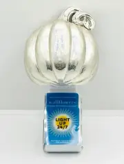 Bath & Body Works Silver White Pumpkin Fragrance Wallflowers Plug Night Light Up