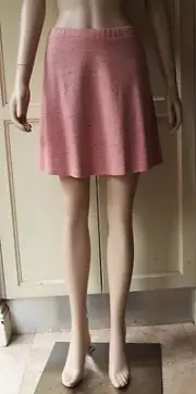American Apparel Hyperion A-Line Mini Skirt, Speckle Dusty Rose Pink Size/L